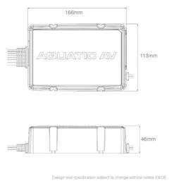 Aquatic AV 300 Watt 2-Channel Amplifier For Harley Touring 1998-2023 -Motorcycle Accessories Store aquatic av2 channel amplifier for harley 3