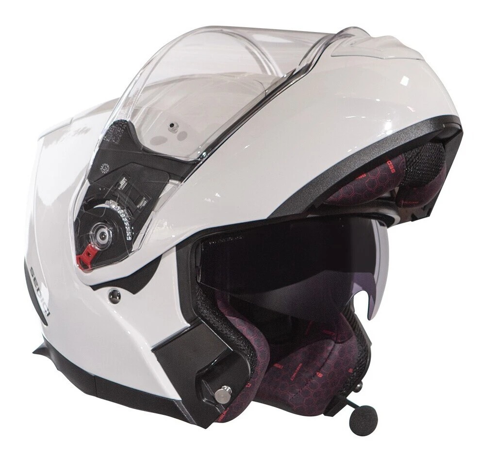 Sedici Sistema II Parlare Bluetooth Helmet White / MD [Blemished - Very Good] - Image 3