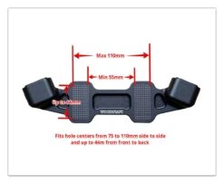 Woodcraft Universal Clip-On Risers W/ Adapter Plate -Motorcycle Accessories Store woodcraft universal clip on risersw adapter plate 2