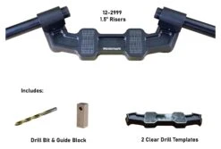 Woodcraft Universal Clip-On Risers W/ Adapter Plate -Motorcycle Accessories Store woodcraft universal clip on risersw adapter plate 4