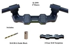 Woodcraft Universal Clip-On Risers W/ Adapter Plate -Motorcycle Accessories Store woodcraft universal clip on risersw adapter plate 5