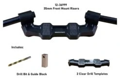 Woodcraft Universal Clip-On Risers W/ Adapter Plate -Motorcycle Accessories Store woodcraft universal clip on risersw adapter plate 8