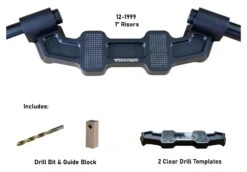 Woodcraft Universal Clip-On Risers W/ Adapter Plate -Motorcycle Accessories Store woodcraft universal clip on risersw adapter plate 1 rise